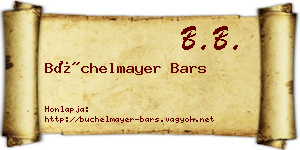 Büchelmayer Bars névjegykártya